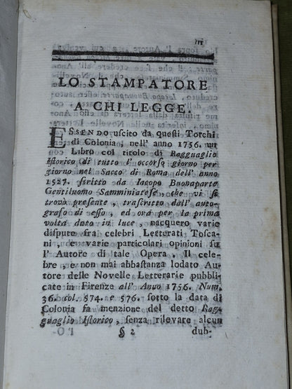 Il Sacco Di Roma Desgritto In Due Libri (1758) Francesco Guicciardini5