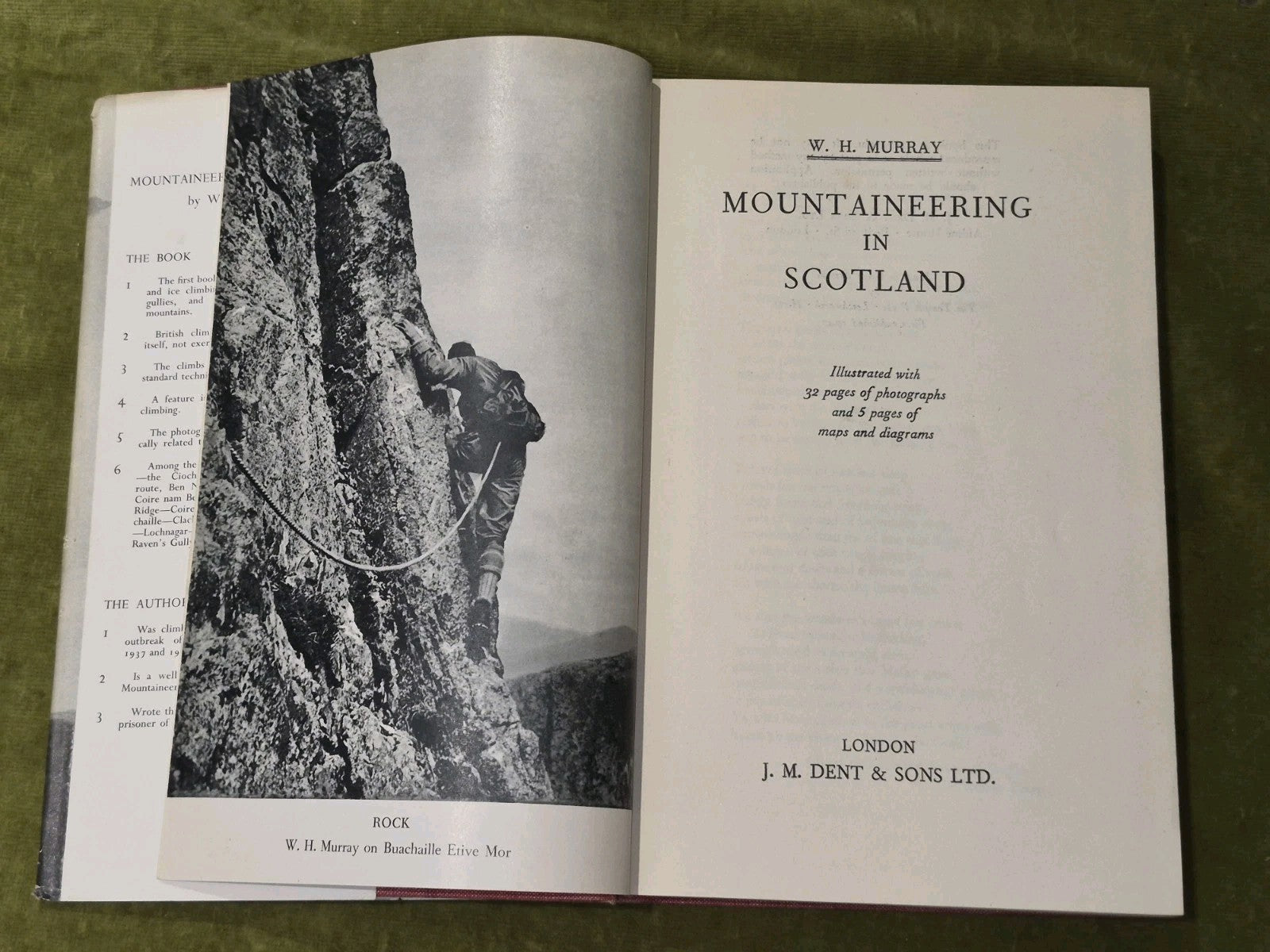 Mountaineering In Scotland: WH Murray 1st Ed Hardback Book . Dent & Sons (1947)5