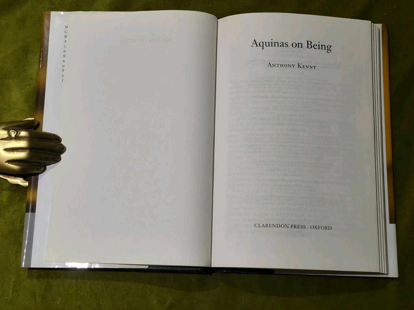 Aquinas on Being by Anthony Kenny Hardback with dust jacket2
