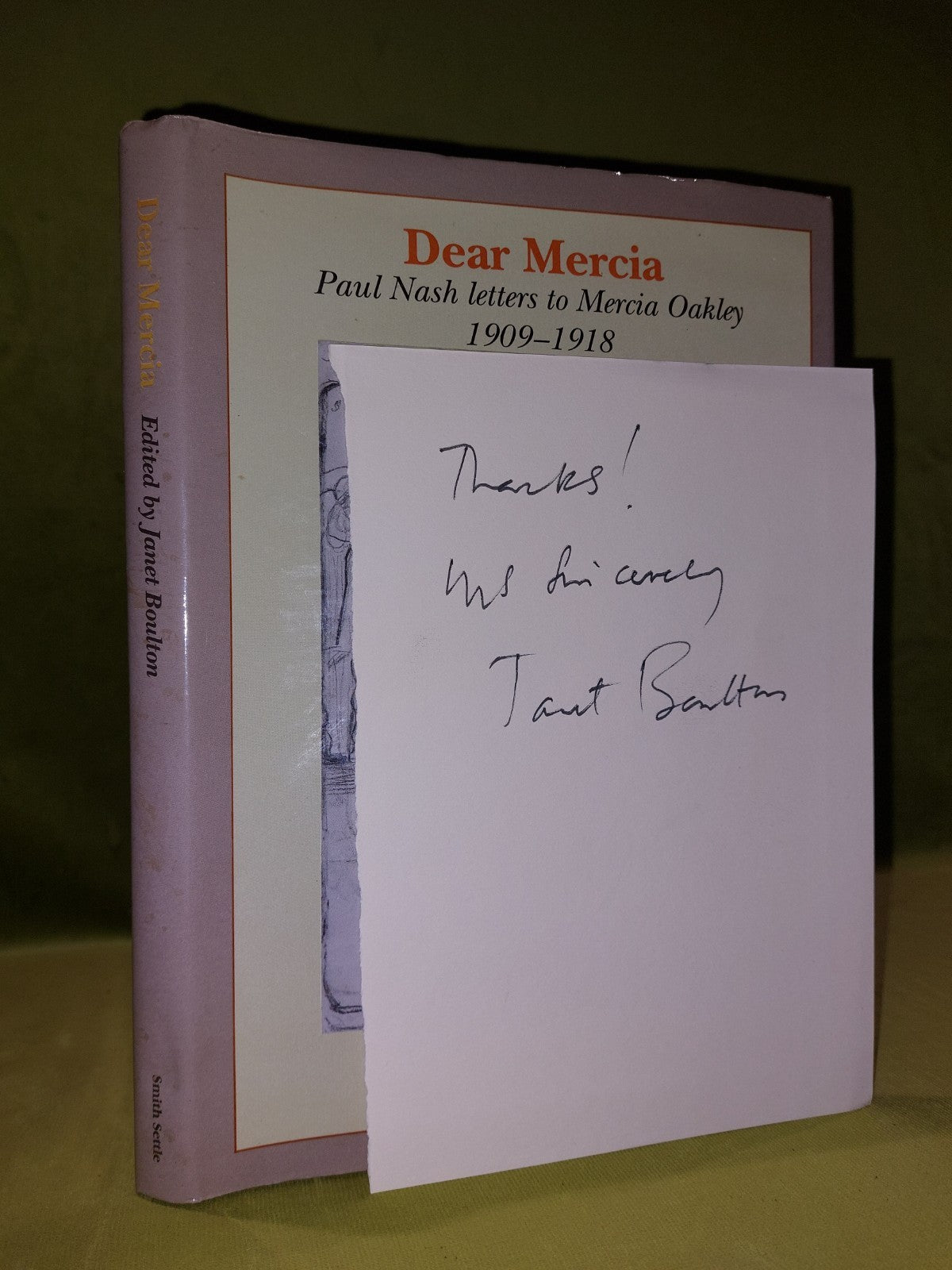 Dear Merica Paul Nash Letters To Mercia Oakley (1992) Janet Boulton Signed1