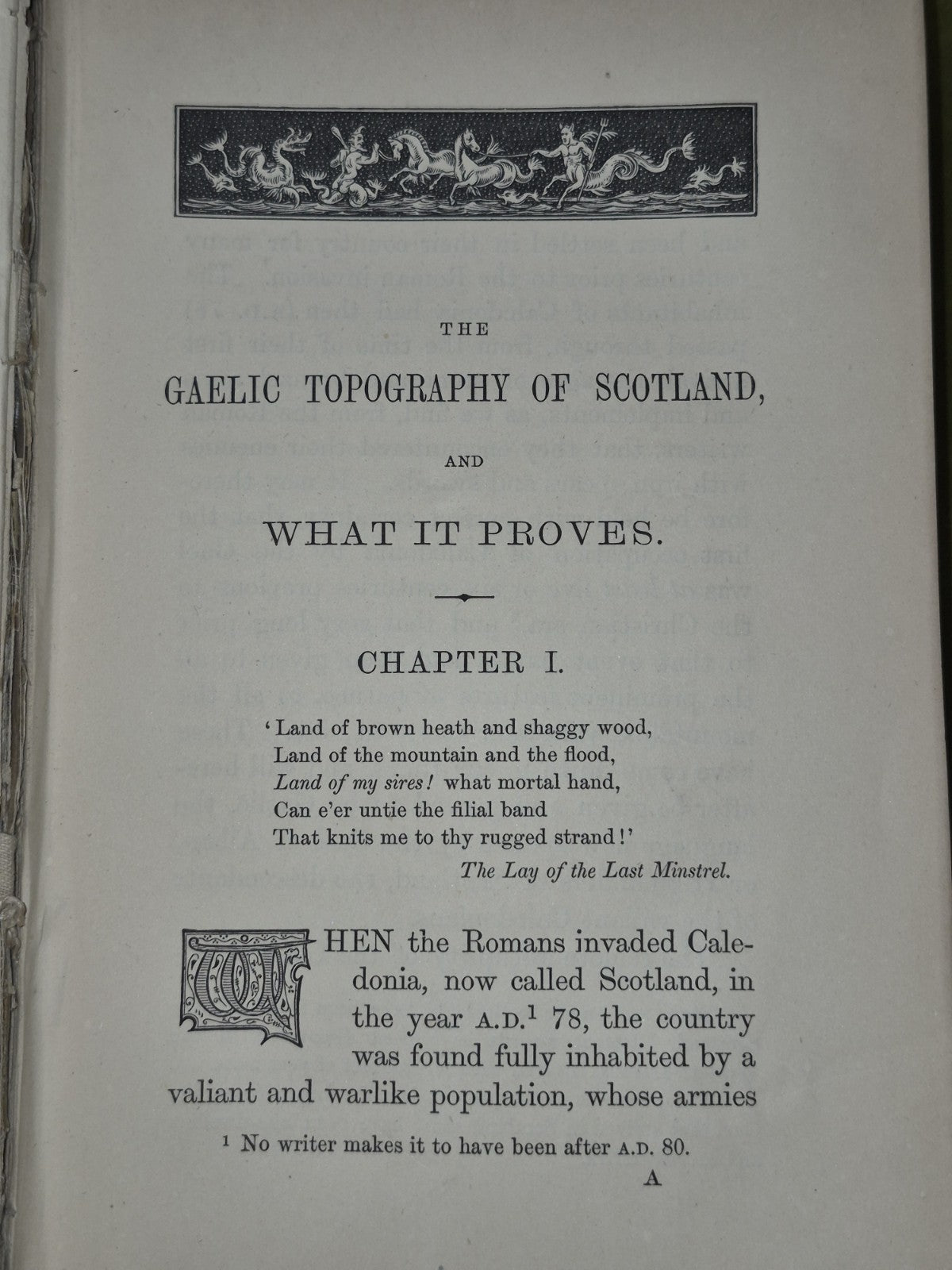 Gaelic Topography of Scotland James Robertson 1869 Sir Stirling Maxwell Letter7