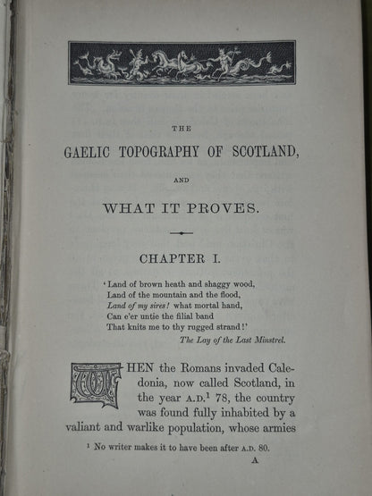 Gaelic Topography of Scotland James Robertson 1869 Sir Stirling Maxwell Letter7