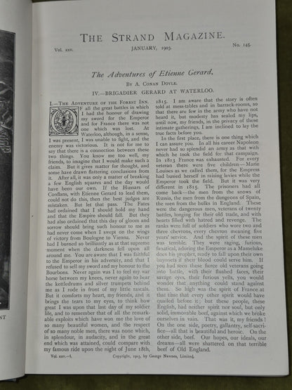 The Strand Magazine 25 1903 Jan June Conan Doyle H G Wells Original Binding XXV 3