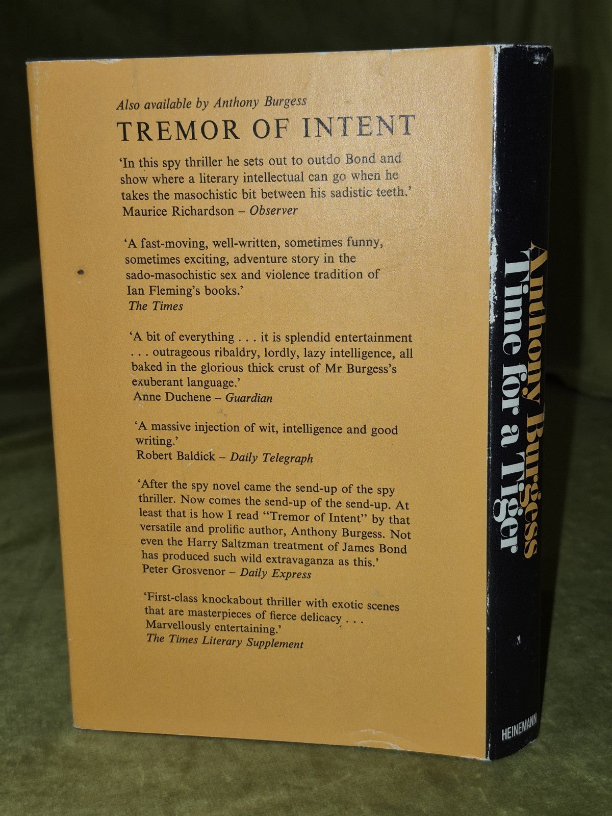 Anthony Burgess Time for a Tiger 19791