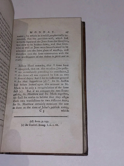 The Passion Or, A Description & Critical Narrative By Thomas Knowles (1780) Hb4
