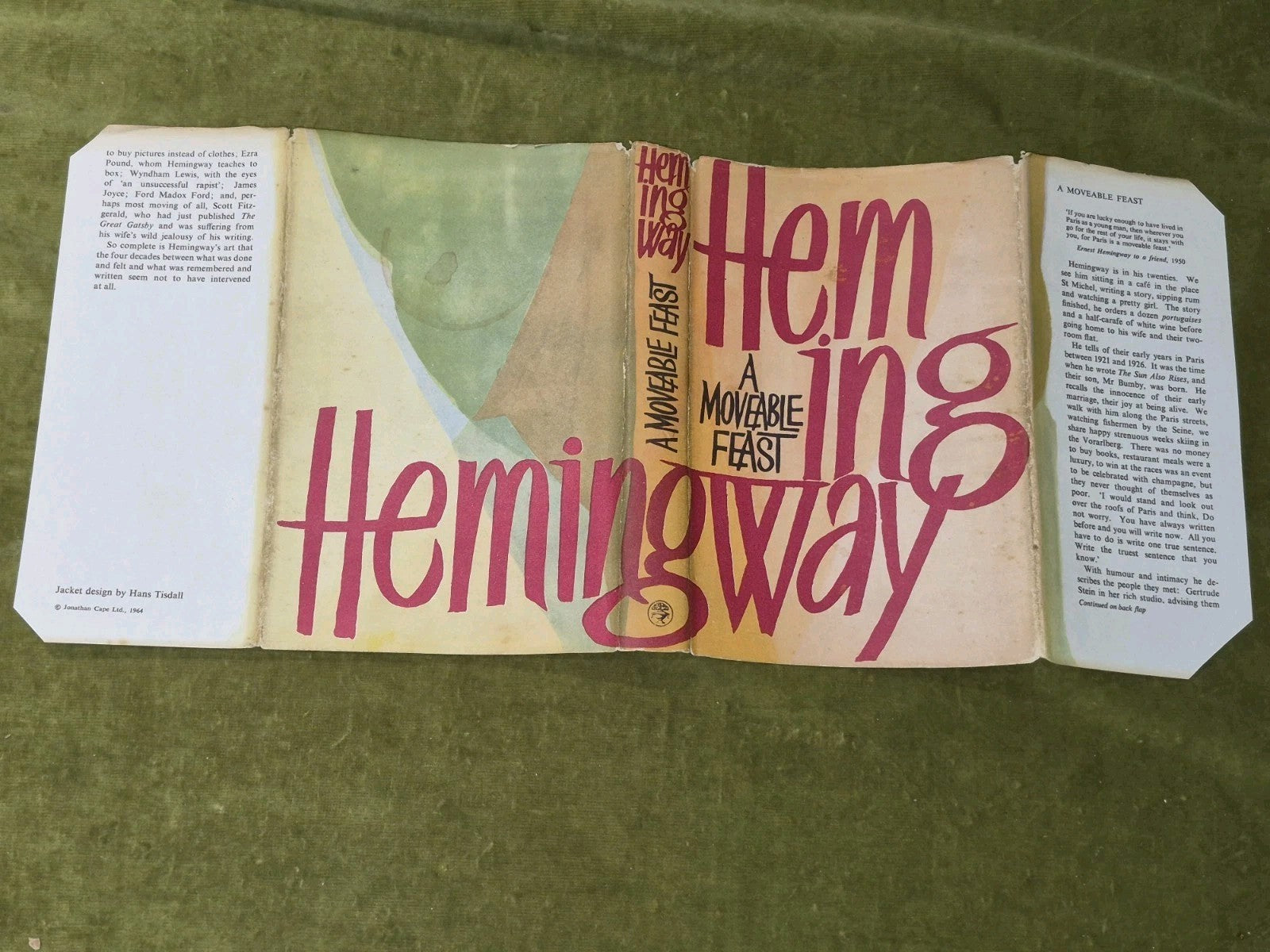 A Moveable Feast Ernest Hemingway First UK Edition 1964 Jonathan Cape3