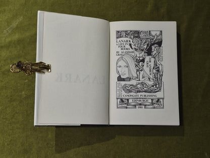 Lanark : A Life in 4 Books by Alasdair Gray - Canongate 1981 1st Edition HB DJ4