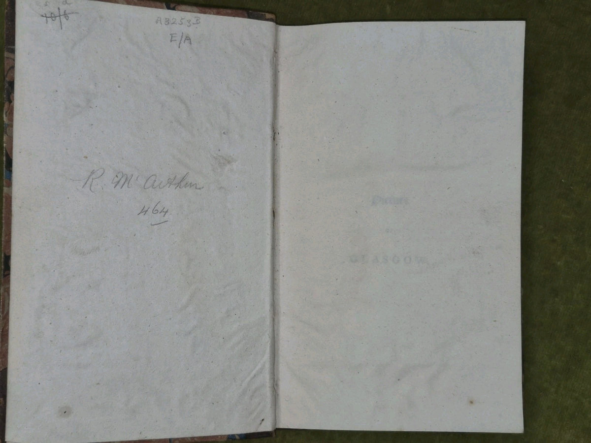 The Picture of Glasgow or Stranger's Guide 1806 First Edition Chapman4