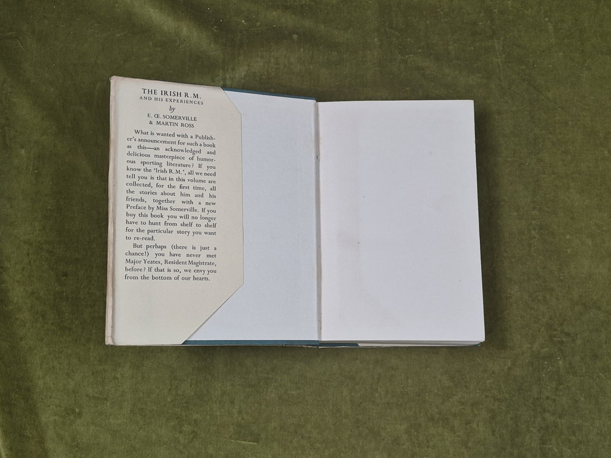 The Irish R M and His Experiences by E OE Somerville, Martin Ross - 1937 HB DJ3