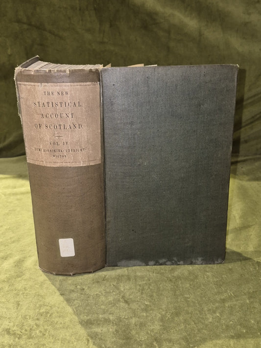 New Statistical Account of Scotland Vol 4 1845 Hardcover, Blackwood Dumfrieshire0