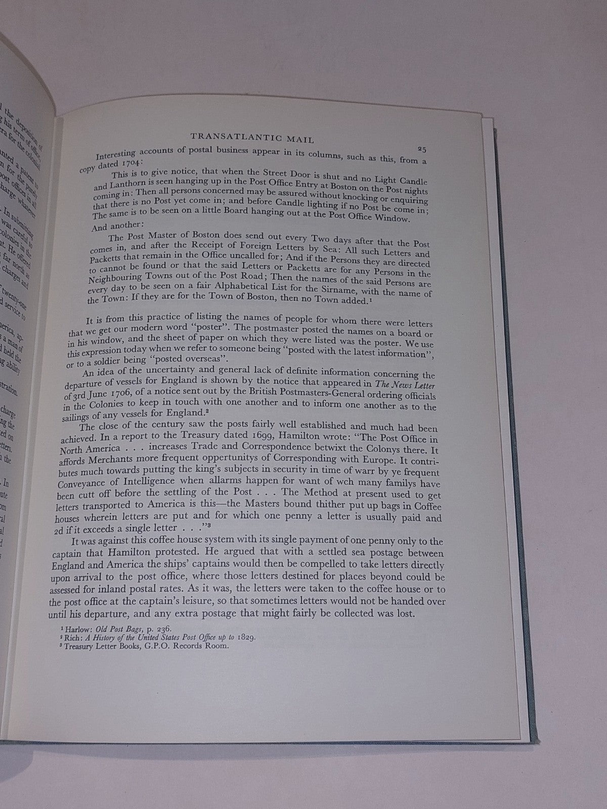 The Transatlantic Mail by Frank Staff (1956) [Adlard Coles] Hb Signed Copy.5
