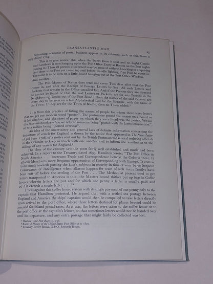 The Transatlantic Mail by Frank Staff (1956) [Adlard Coles] Hb Signed Copy.5