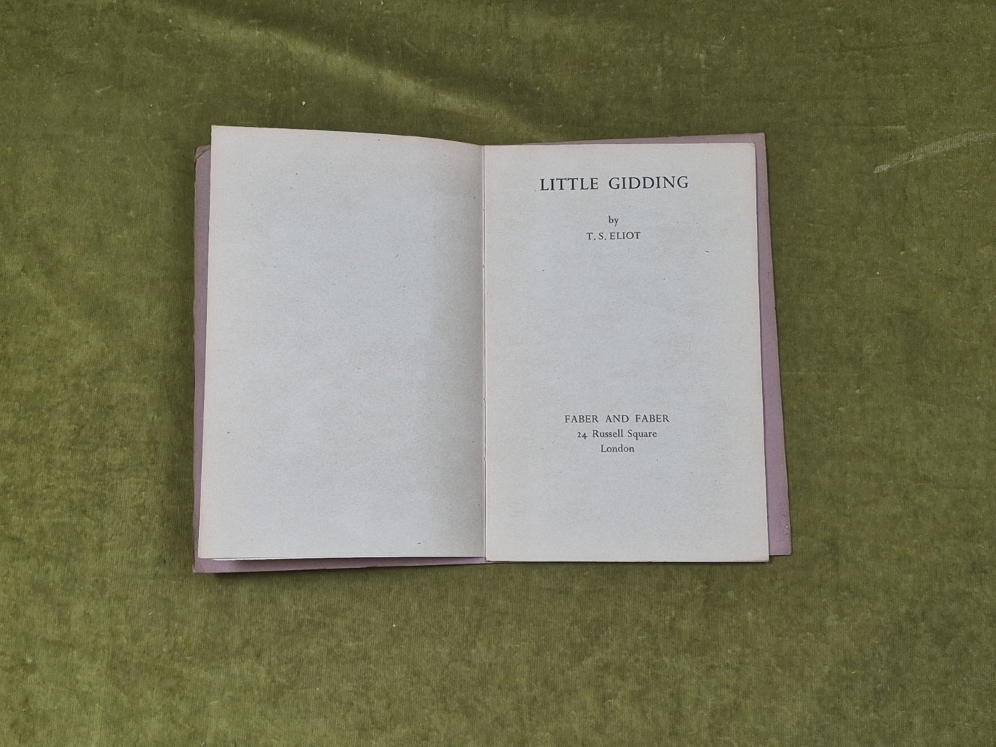 T S Eliot - Little Gidding - Faber and Faber 1st/1st 1942 Paperback3