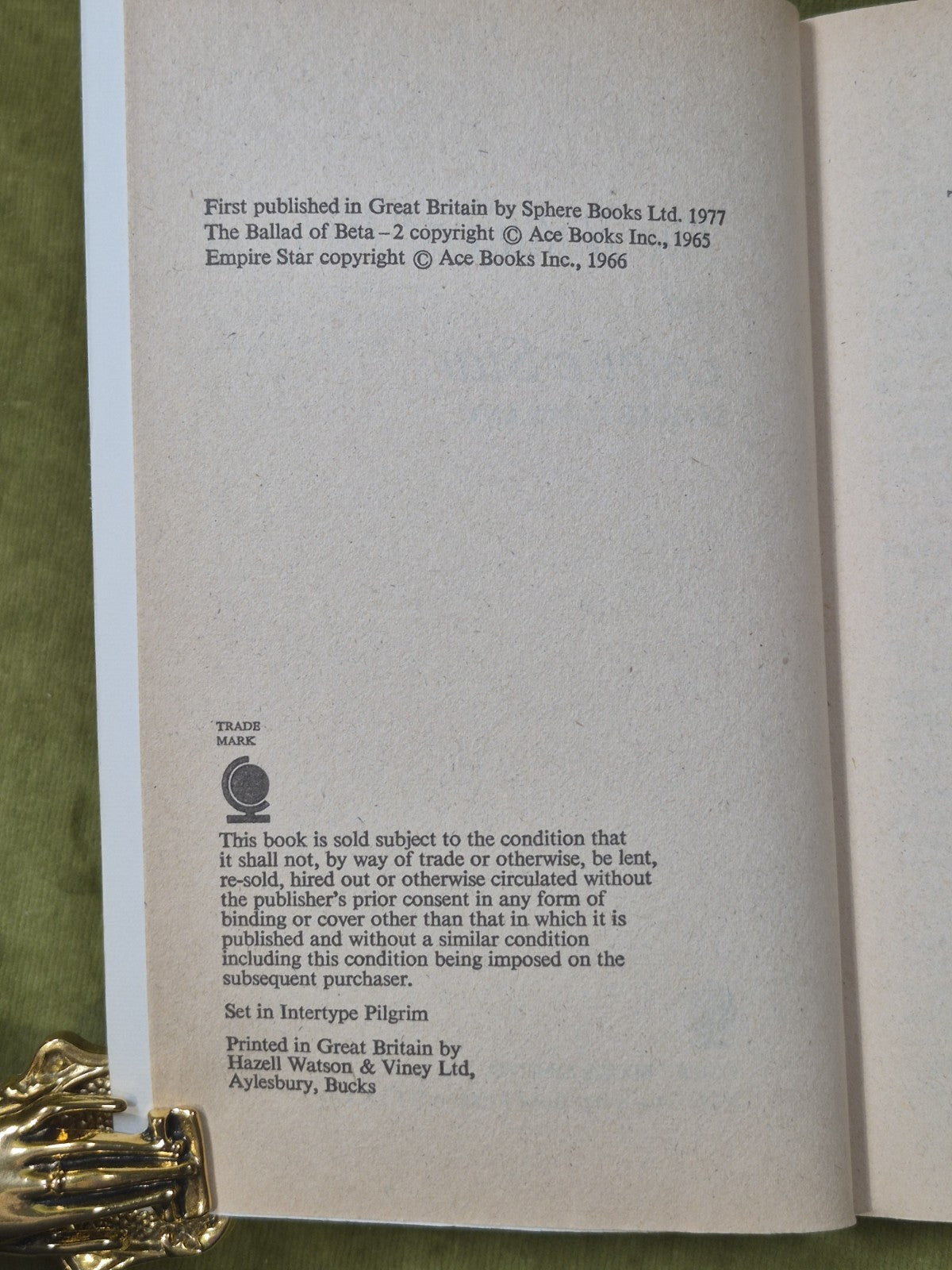 Samuel R. Delany The Ballad of Beta-2 & Empire Star Sphere Books 19773