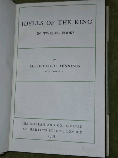 Tennyson Vellum Talwin Morris Art Nouveau Bindings Idylls of the King 19085