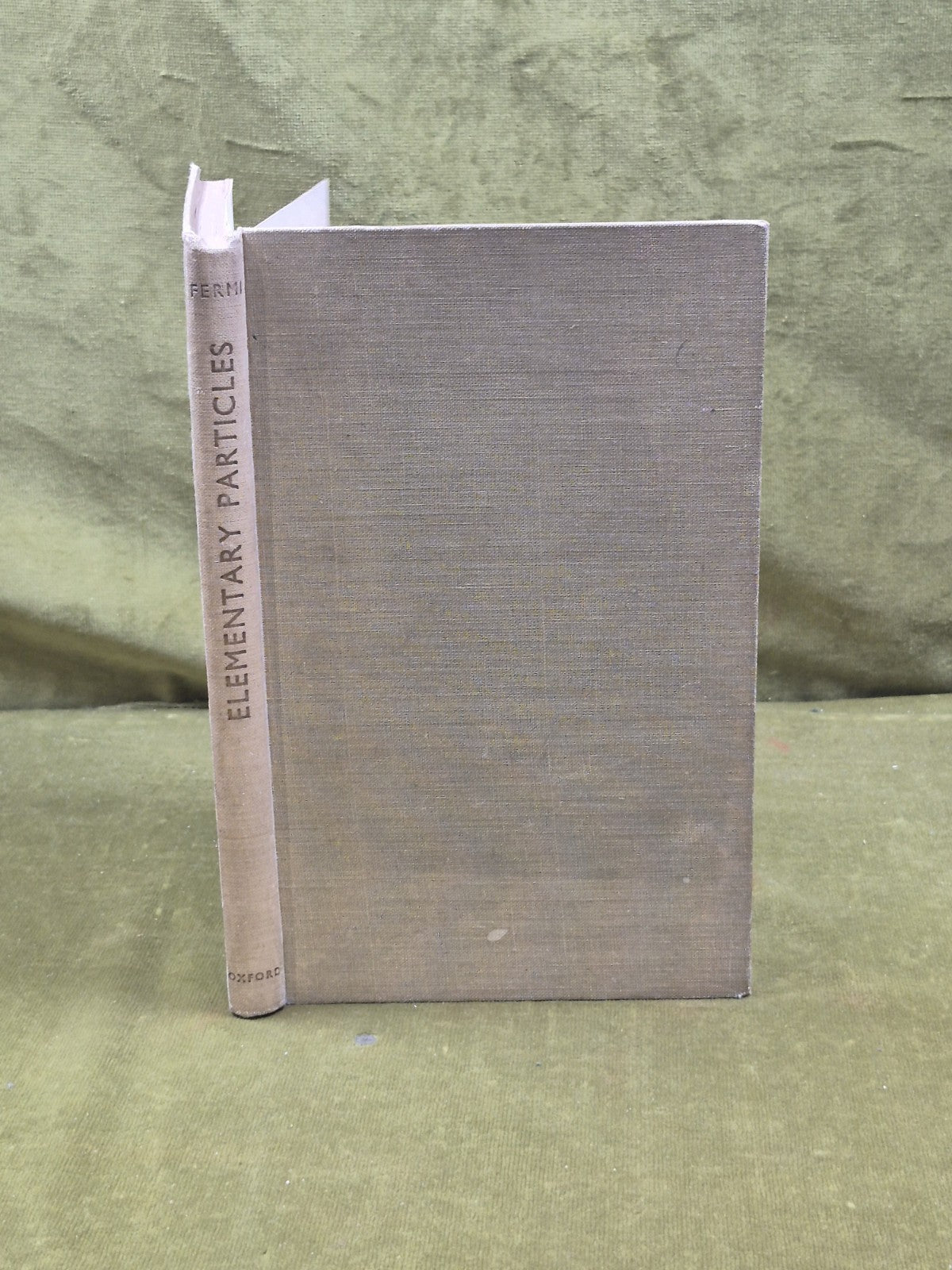 Elementary Particles by Enrico Fermi , Yale 1951 HB0