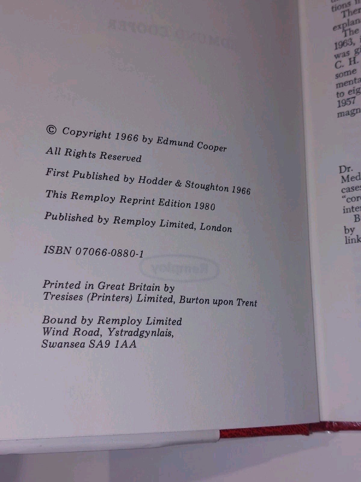 All Fools' Day By Edmund Cooper (1980) [Remploy] Hb Book4