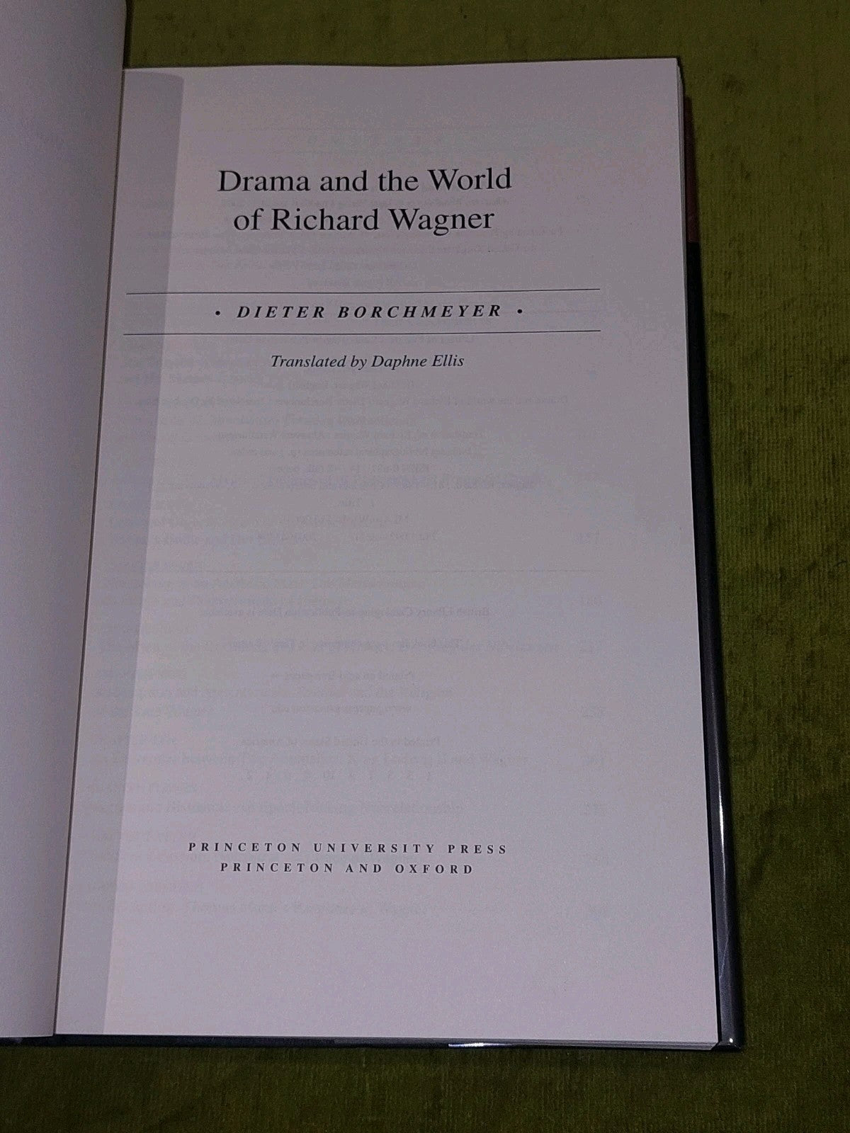 Drama and the World of Richard Wagner by Dieter Borchmeyer 2003 Hb Book3