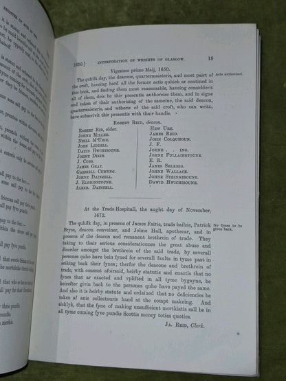 Register Acts of the Incorporation of Wrights of Glasgow 1650 to 1710 Erskine5