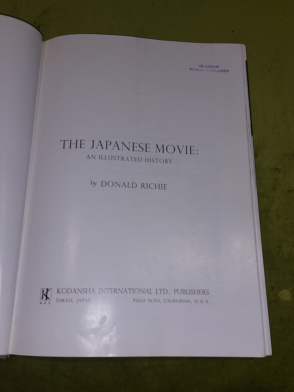 The Japanese Movie an Illustrated History (1966 Second Printing) Donald Richie3