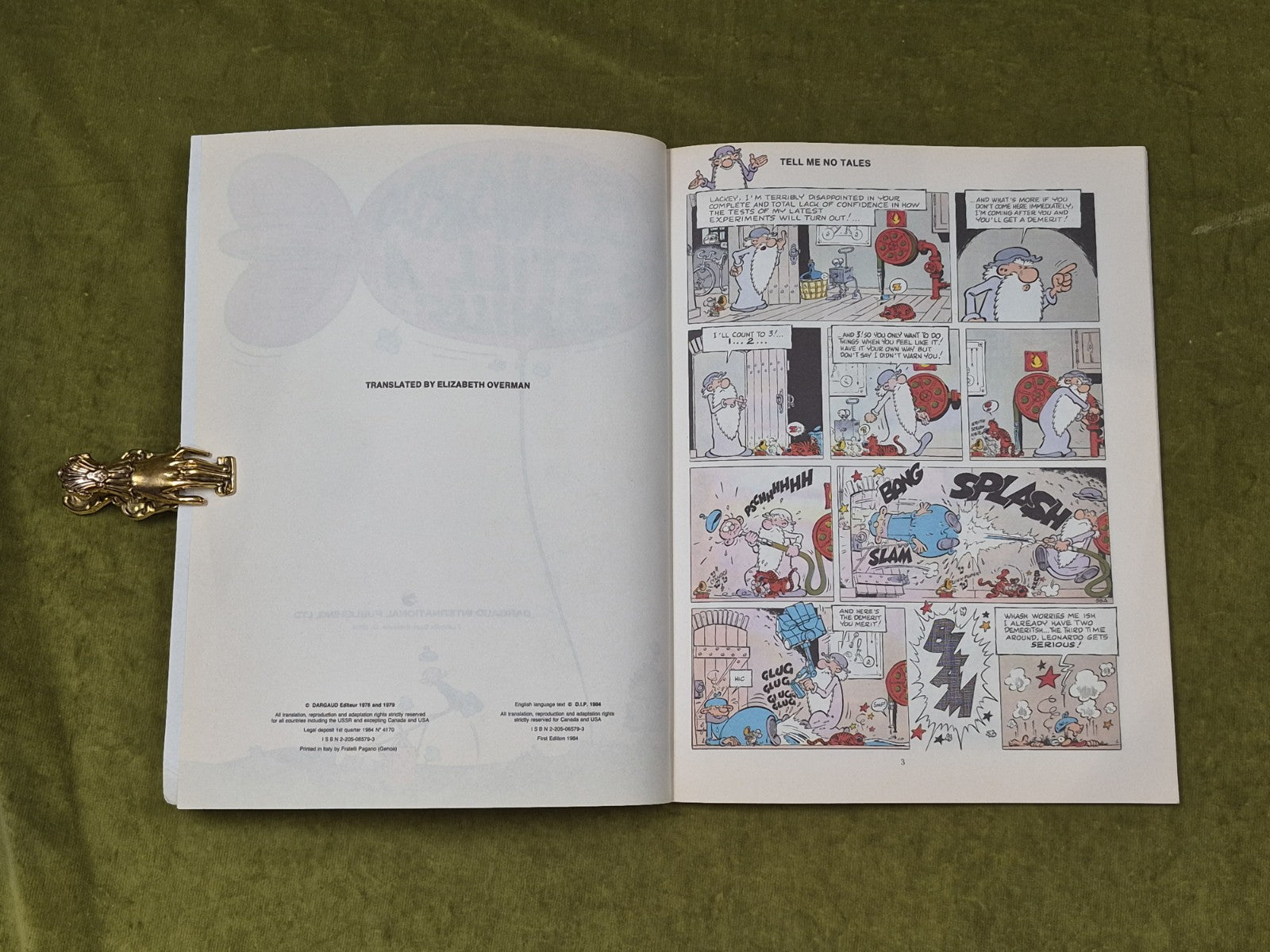 LEONARDO IS STILL A GENIUS 2 By De Groot , Dargaud 1st English Paperback 19843