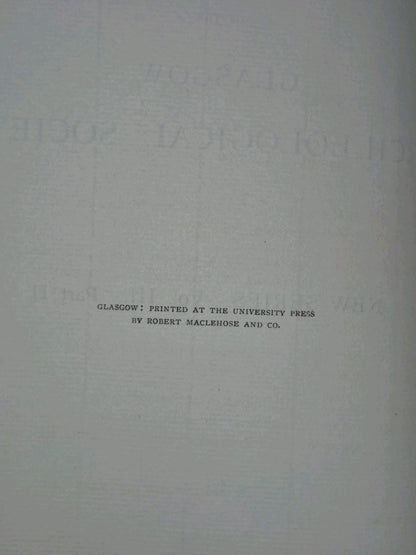Transactions ofthe Glasgow Archaeological Society Vol III Parts I and II 18997