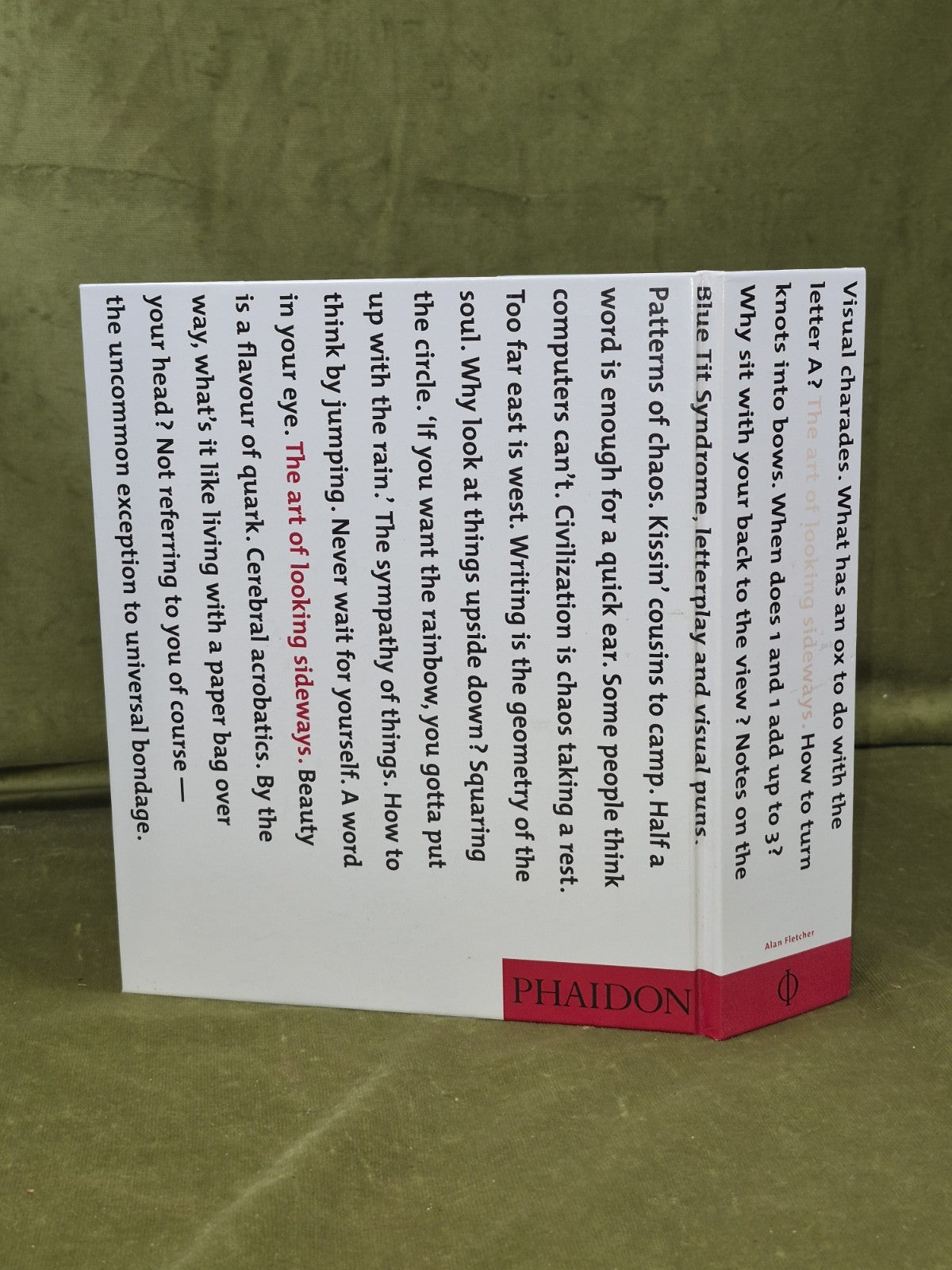 The Art of Looking Sideways by Alan Fletcher 20101