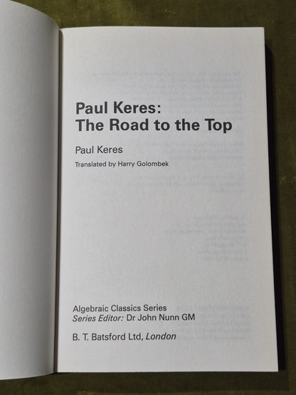 Paul Keres: The Road to the Top 1996 paperback3