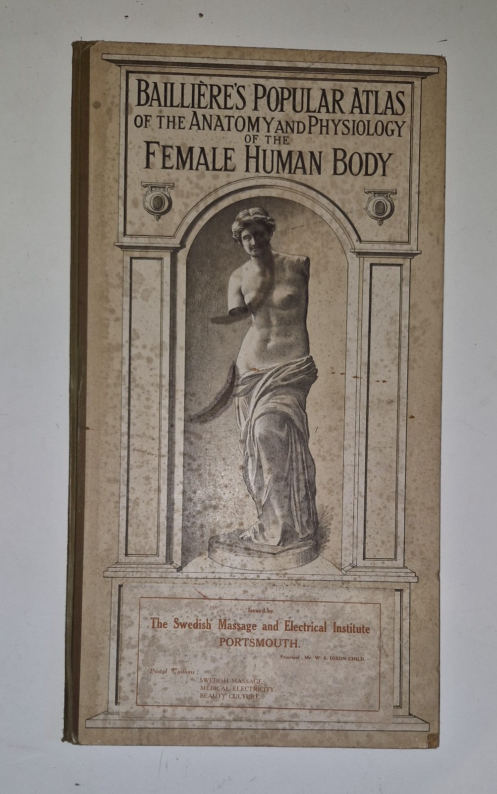 1921 Baillieres Atlas & Anatomy Of The Female Human Body. Swedish Massage Inst.0