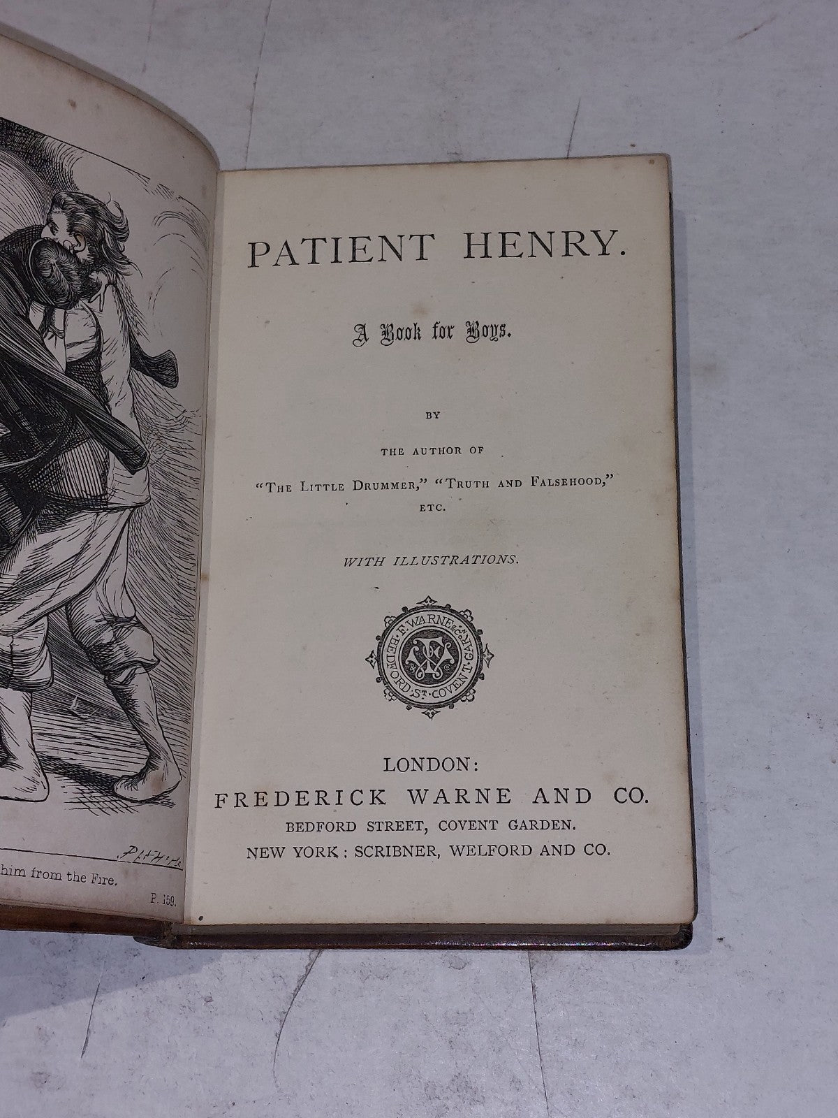 Patient Henry: A Book For Boys, Carl Nieritz [Frederick Warne & Co] 18C Hb Book3