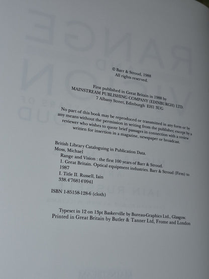 Range and Vision: First Hundred Years of Barr & Stroud First Edition3