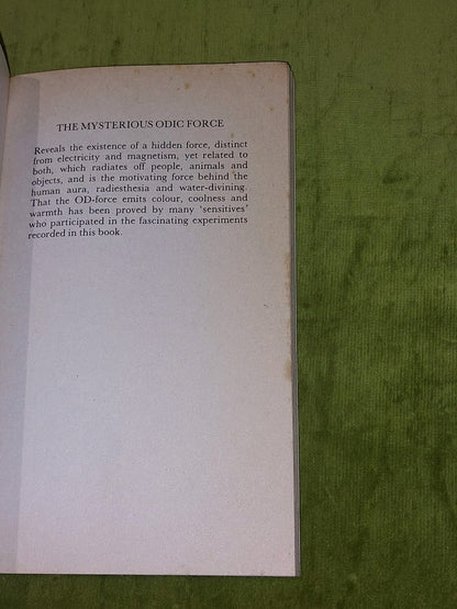 The Odic Force by Karl Von Reichenbach 1977 [Aquarian Press] Pb Book4