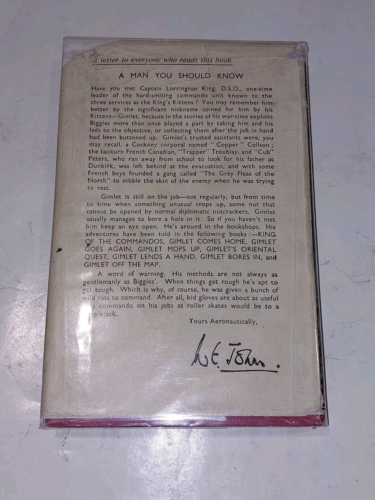Biggles Follows On By Captain W. E. John's, 1st Edition (1952) Hb Book3