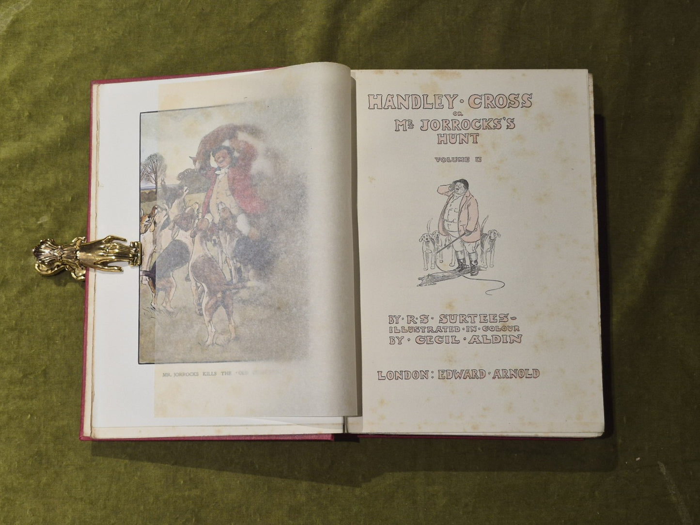 Handley Cross or Mr Jorrock's Hunt - R S Surtrees , Edward Arnold in 2 Volumes5