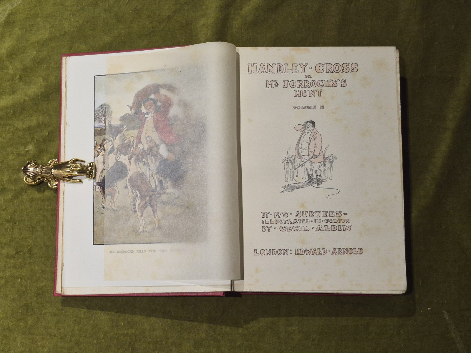 Handley Cross or Mr Jorrock's Hunt - R S Surtrees , Edward Arnold in 2 Volumes5