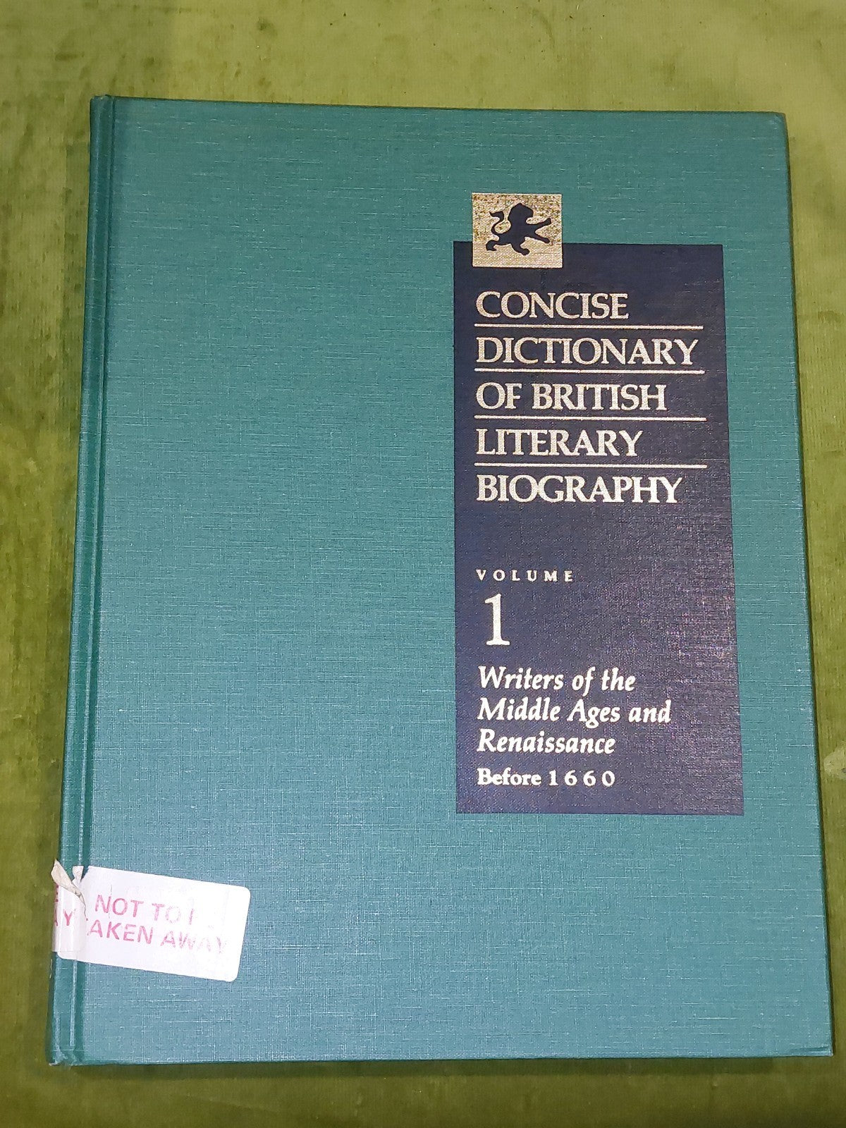 Concise Dictionary of British Literary Biography, 8 Volume Set (1992)5