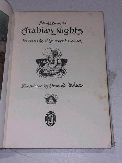 The Arabian Nights (c1938) Edmund Dulac Illustrated Hb Book With Dj 1st Edition 3