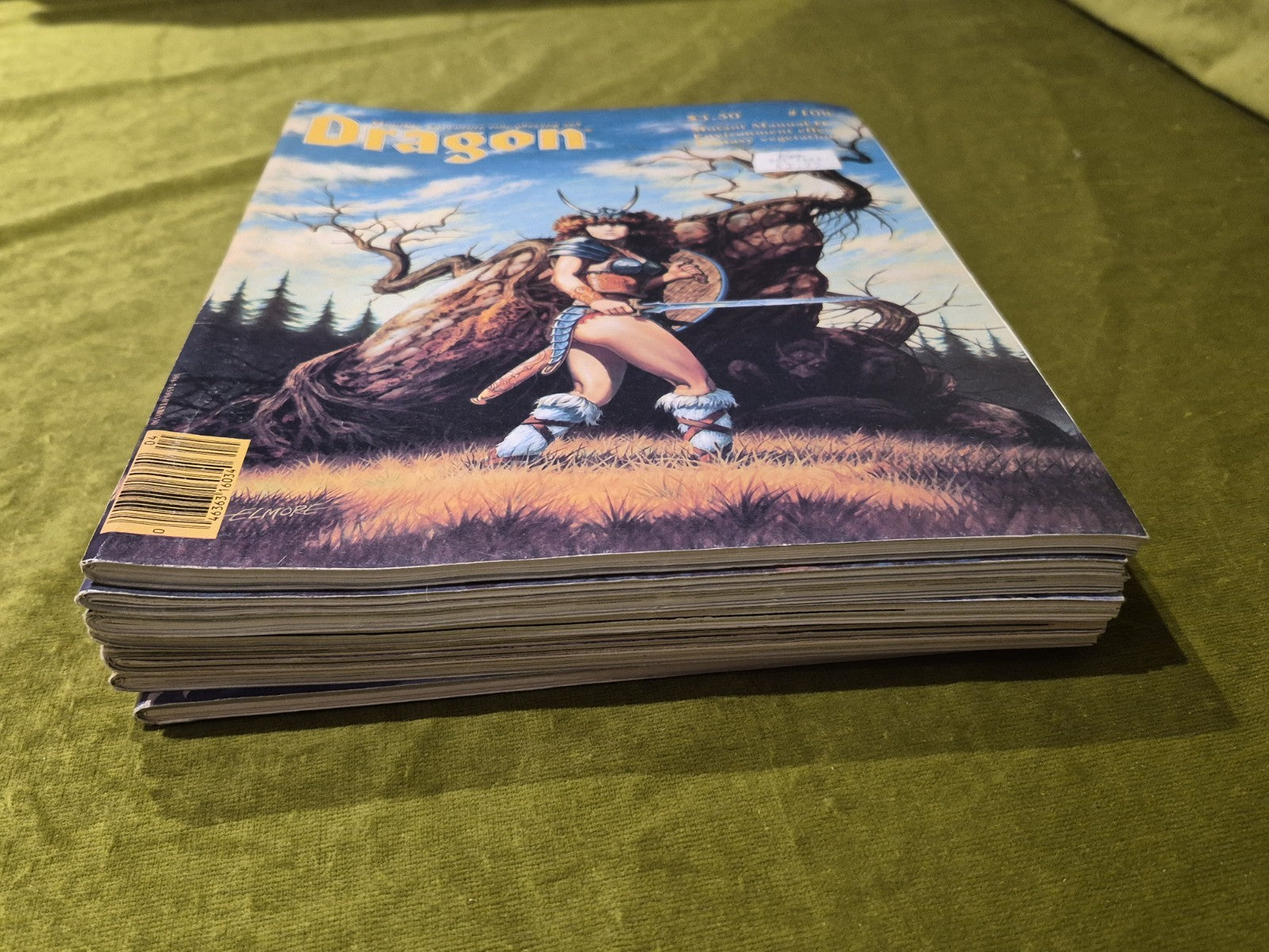 Lot Of 7 Dragon Magazines: Issues 108, 112, 114, 118, 125, 130, 1342