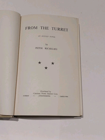 From The Turret : An Occult Novel By Peter Richelieu Rare 1st Edition Hb & DJ5