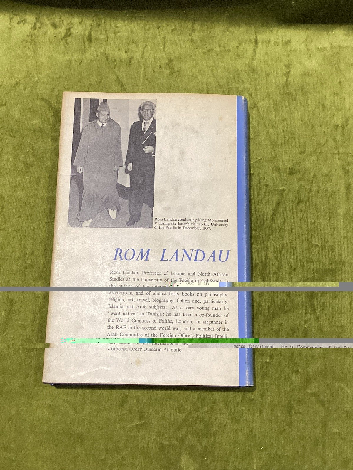 Morocco Independent Under Mohammed The Fifth  Rom Landau (1961) 1st Ed Hb Dj2