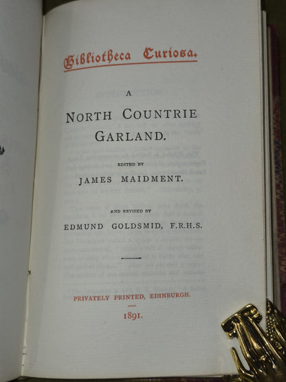 The Ballad Book Bibliotheca Curiosa Edmund Goldsmid 1891 Ritchie Kinloch7