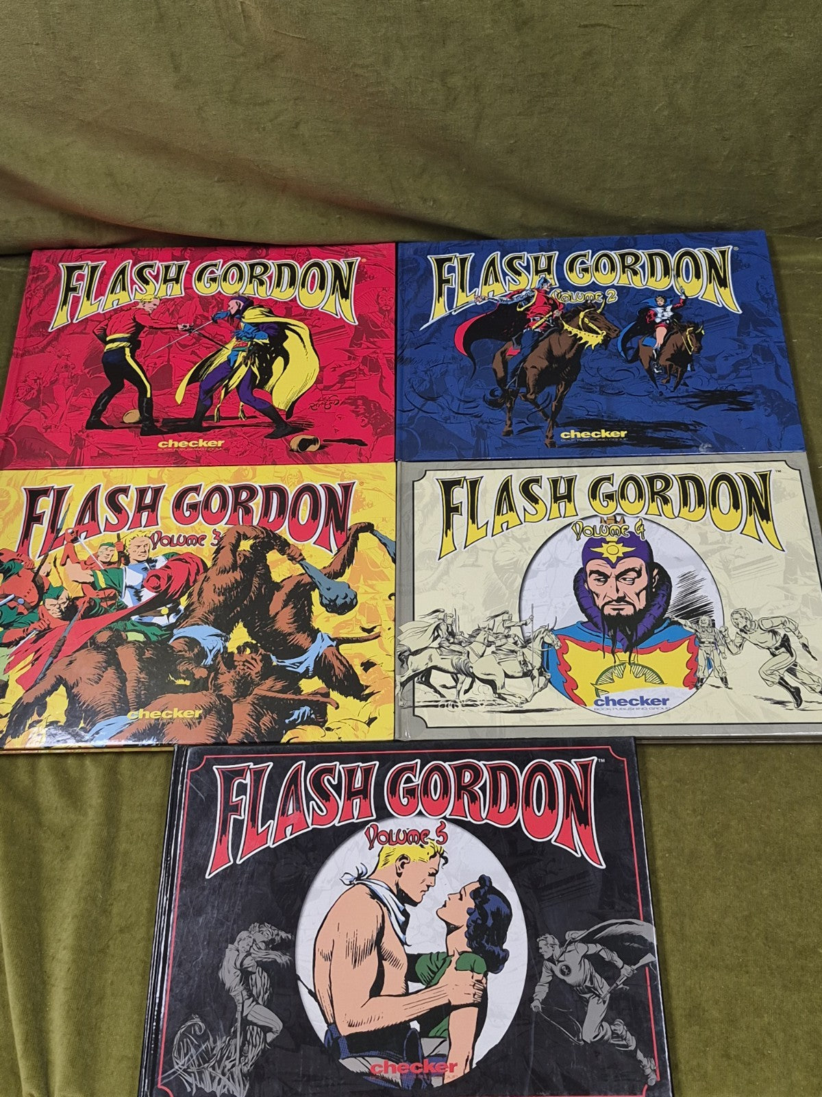 FLASH GORDON by Alex Raymond Vols 1-5 - Checker Books (2005)0