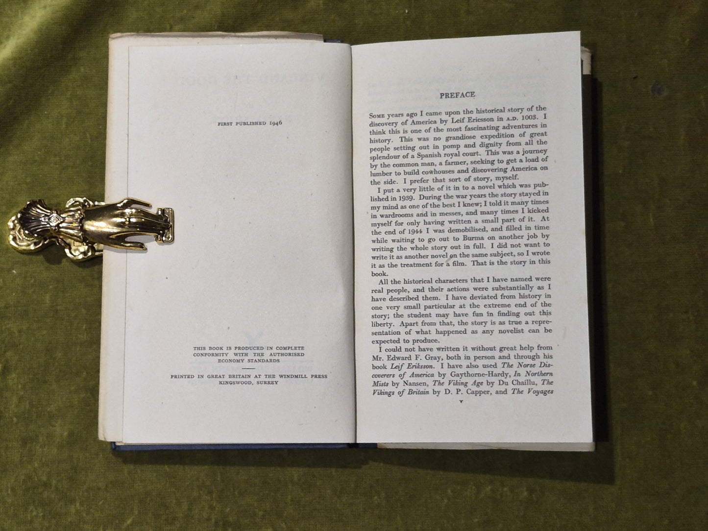 Vinland the Good - Nevil Shute, Heinemann 1946 1st HB DJ5