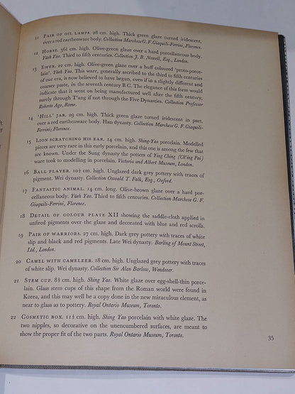 The Art of the T'Ang Potter by Mario Prodan [Thames & Hudson] 1960 Hb Book7