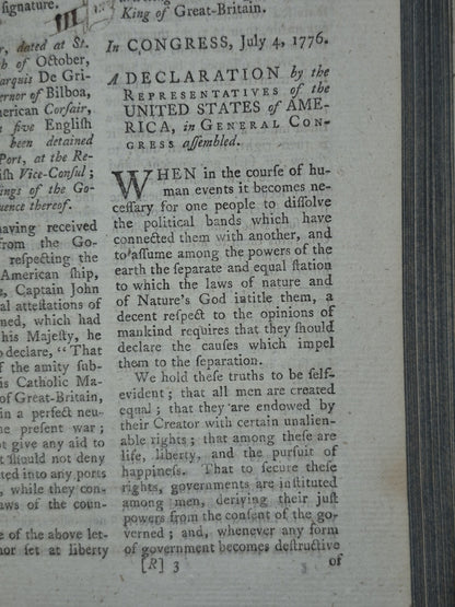 Annual Register 1776 Declaration of Independence America Revolution Set of 1711