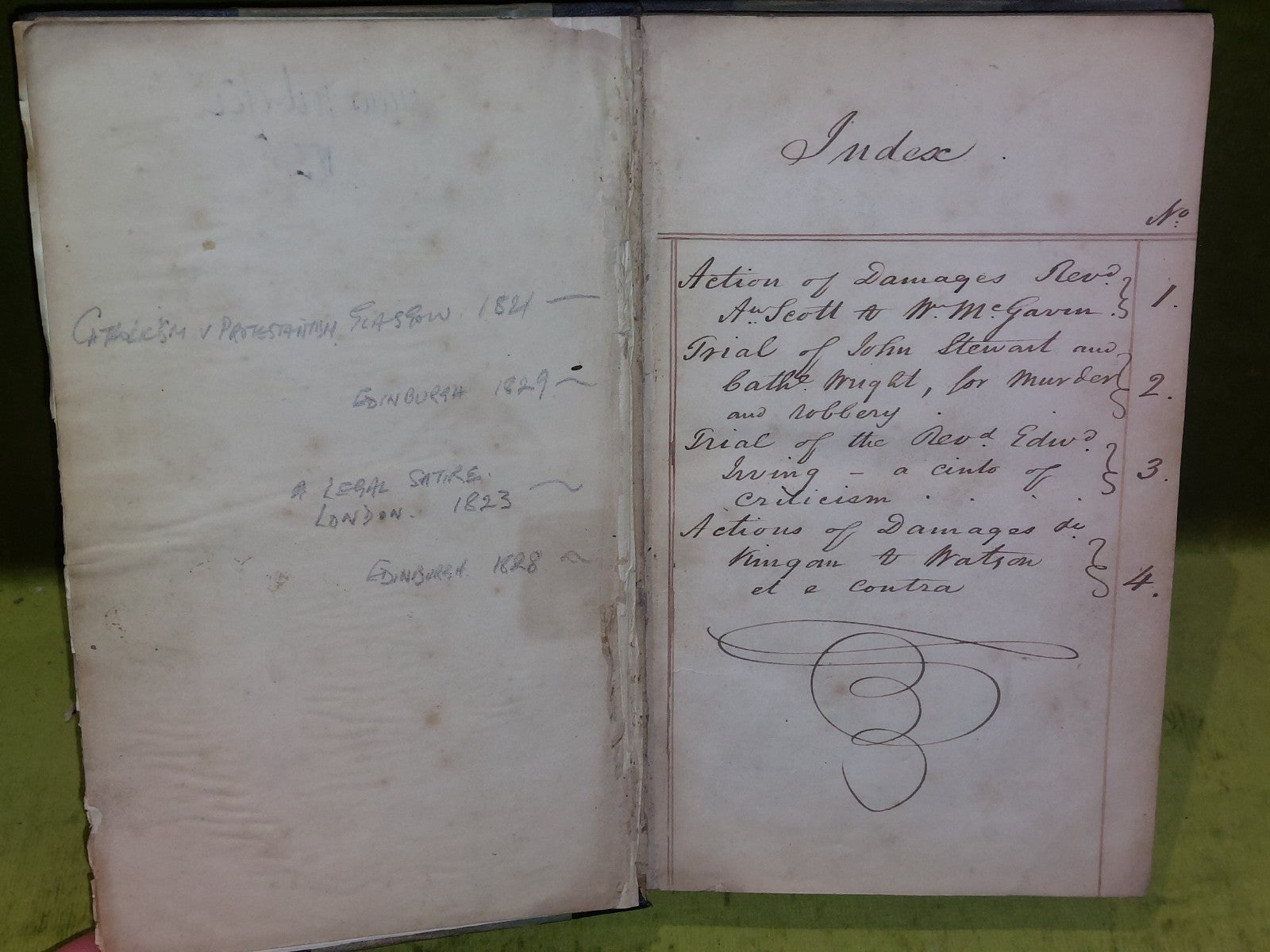 1821 SCOTLAND Report of a Trail in the Jury Court, Edinburgh Alleged Libel4