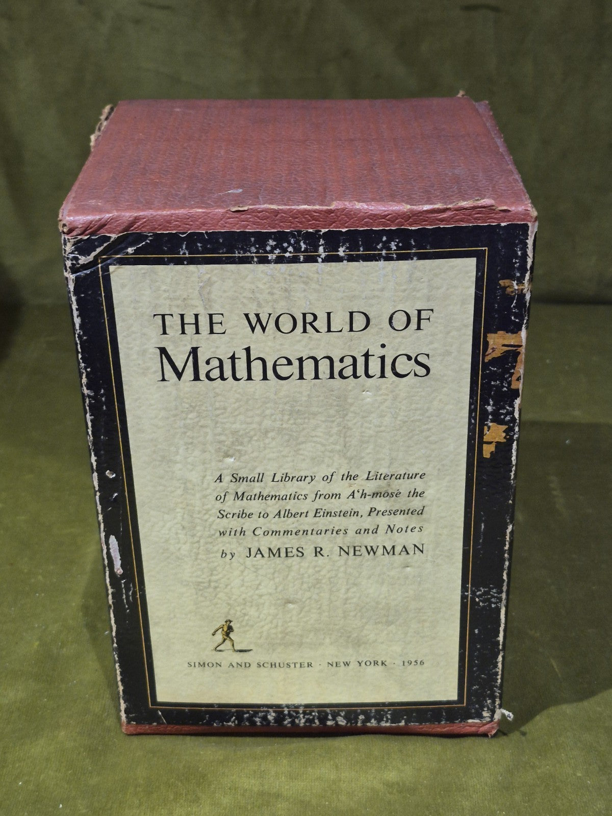 The World of Mathematics Volumes 1-4 in slipcase by James R. Newman 19562