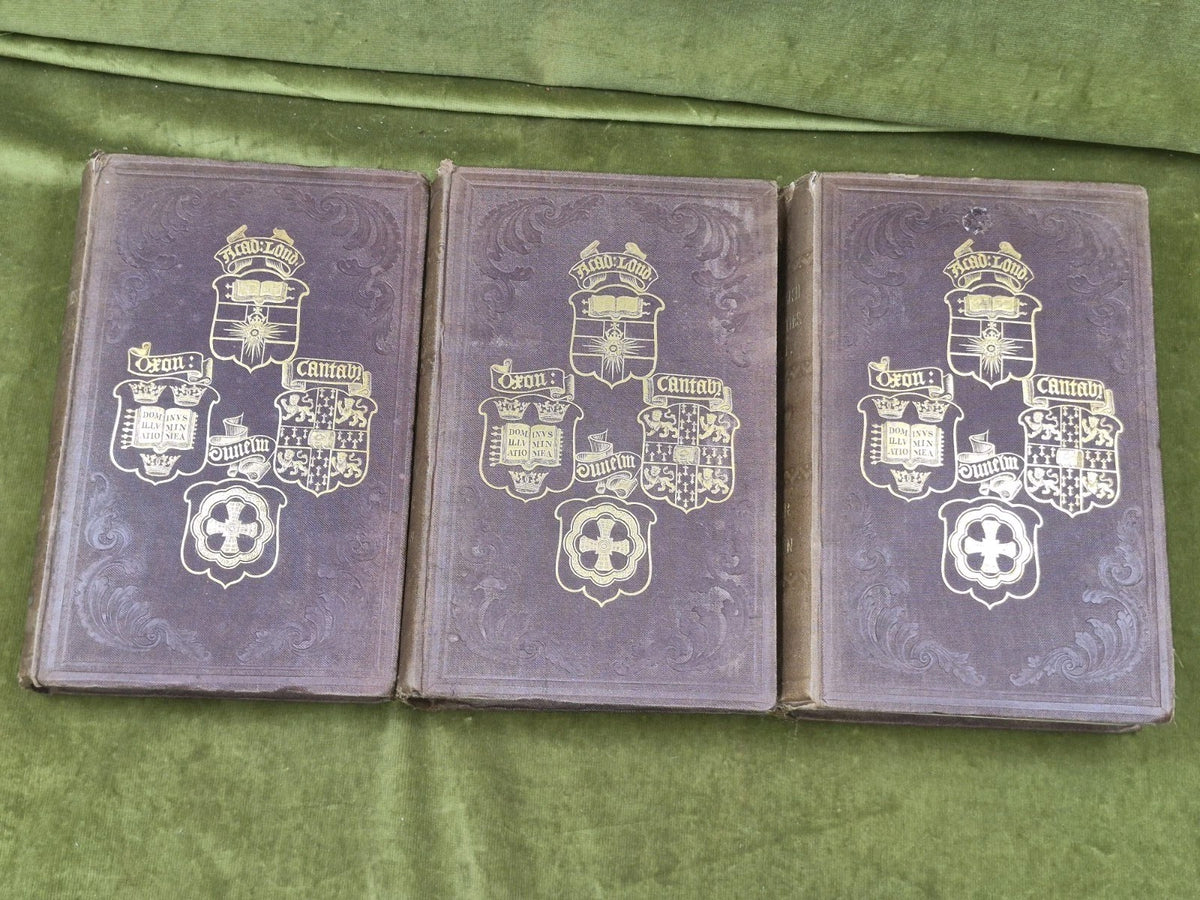 The English Universities Huber 3 Vols 1843 Francis Newman Complete Set3