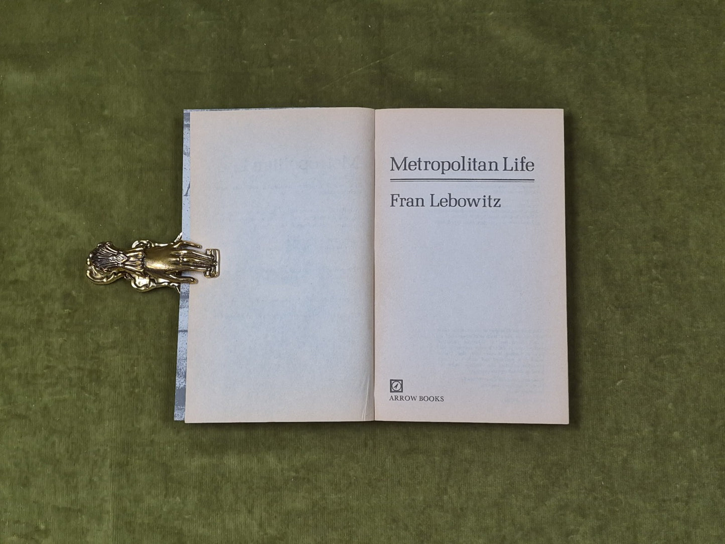 Metropolitan Life by Fran Lebowitz , Arrow 1980 Paperback4