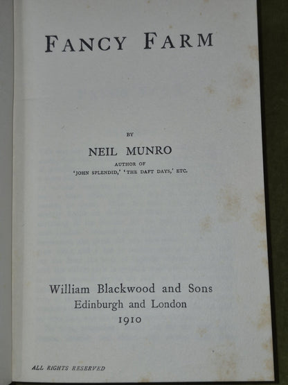 Neil Munro William Blackwood Job Lot The Lost Pibroch Fancy Farm Doom Castle3